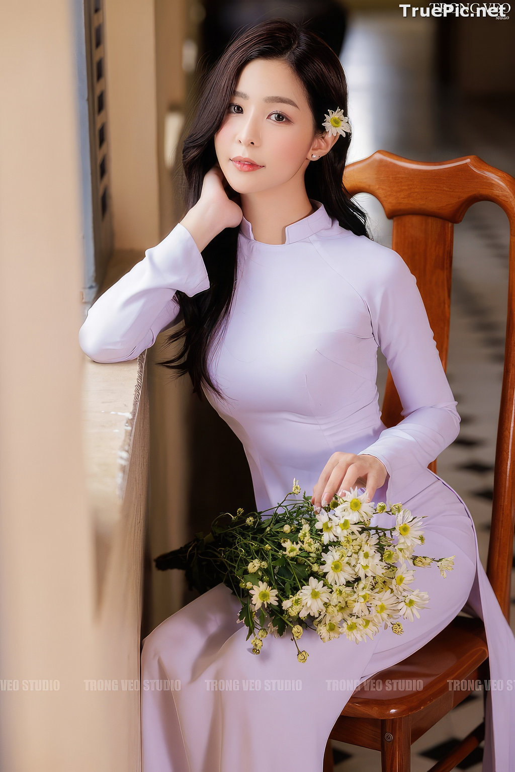 Image Vietnamese Model - Beautiful Girl and Daisy Flower - TruePic.net (129 pictures) - Picture-51