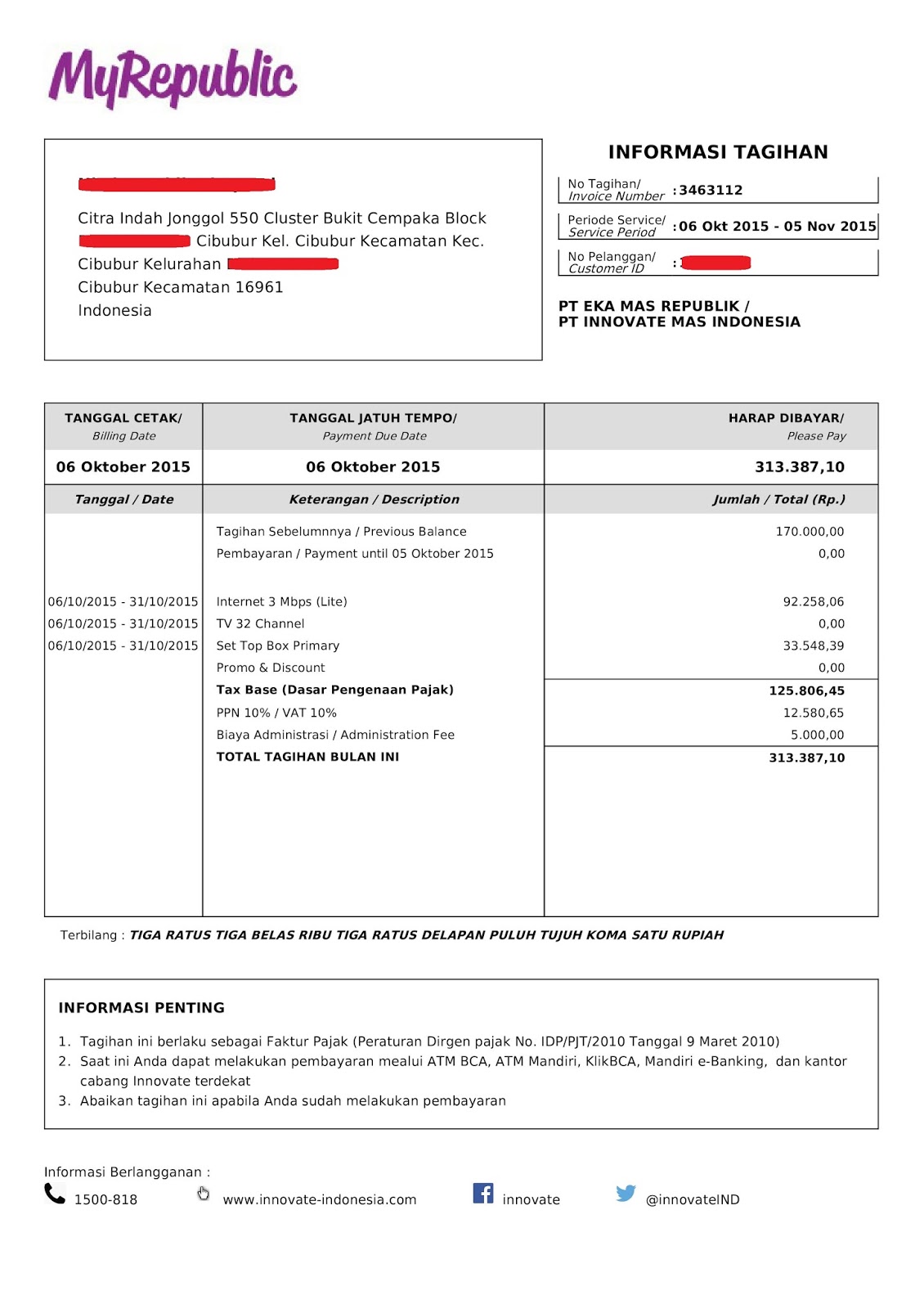 Contoh Invoice Yang Ada Gst - Cara Ku Mu