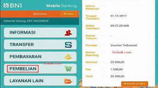 Cara Beli Pulsa di Mobile Banking BNI