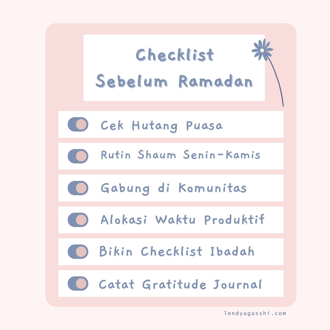 contoh checklist ramadan agar produktif