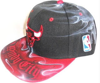 Chicago Bulls Airbrushed Strapback Caps
