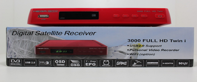Nova atualização do receptor Megabox3000 transformado em S928S.