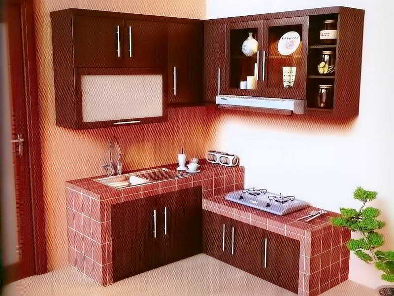 30 desain dapur bentuk L minimalis  sederhana cantik