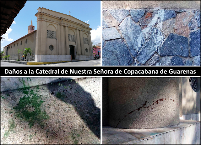 ¡Carnavales! Repudian actos vandálicos contra Iglesia Copacabana de Guarenas