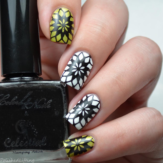 black stamping polish