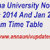 Anna University Oct Nov Dec 2014 Jan 2015 Exam Time Table - For 1st 3rd 5th 7th Sem UG & PG