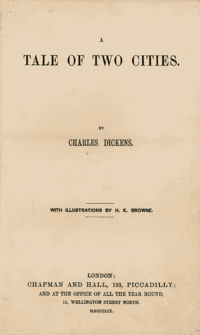A tale of 2 cities by Charles Dickens