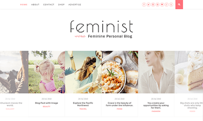 Feminist Clean & Responve Blogger Template