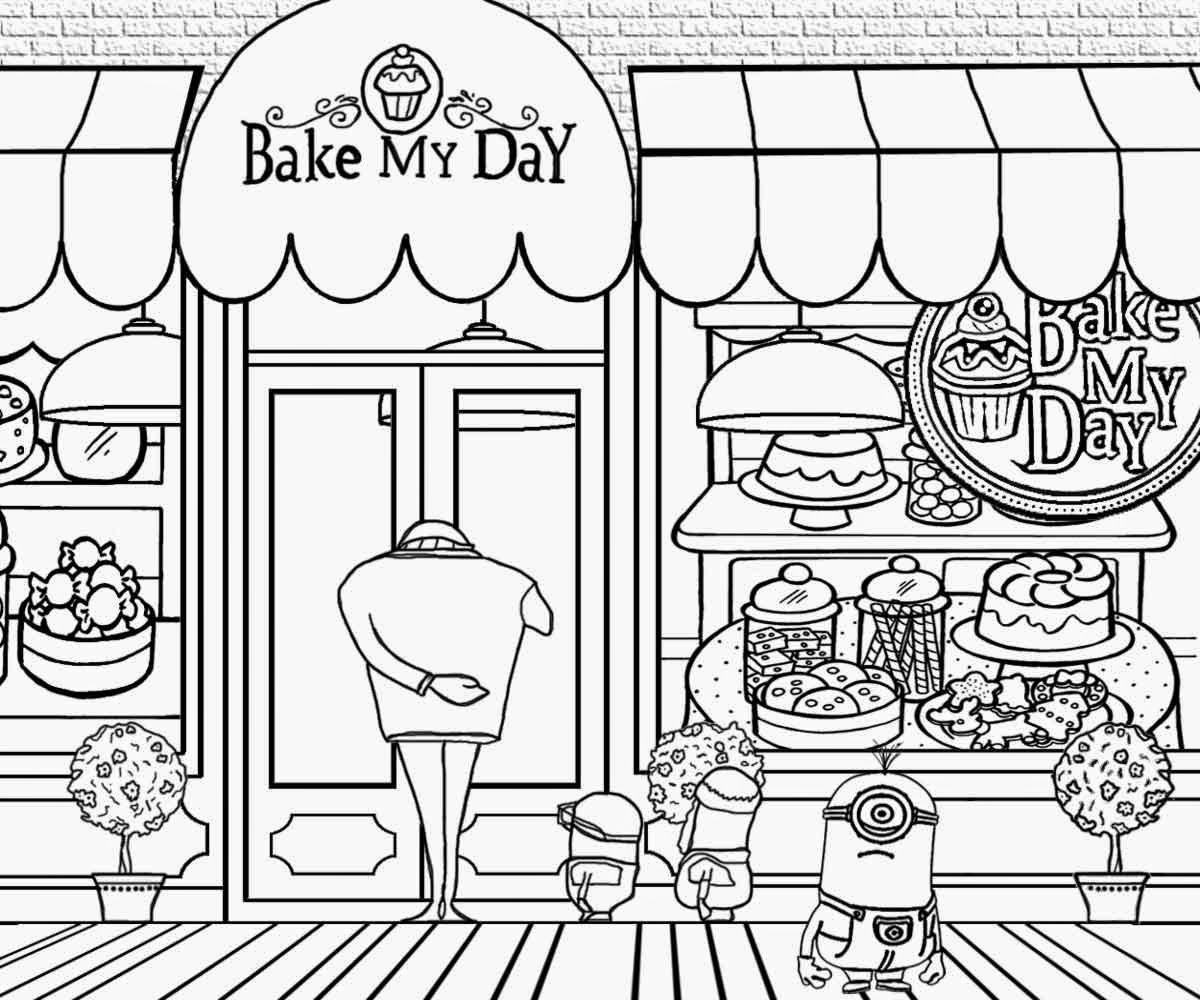 ... me movie location Bake My Day Minions cake superstore and cupcake shop