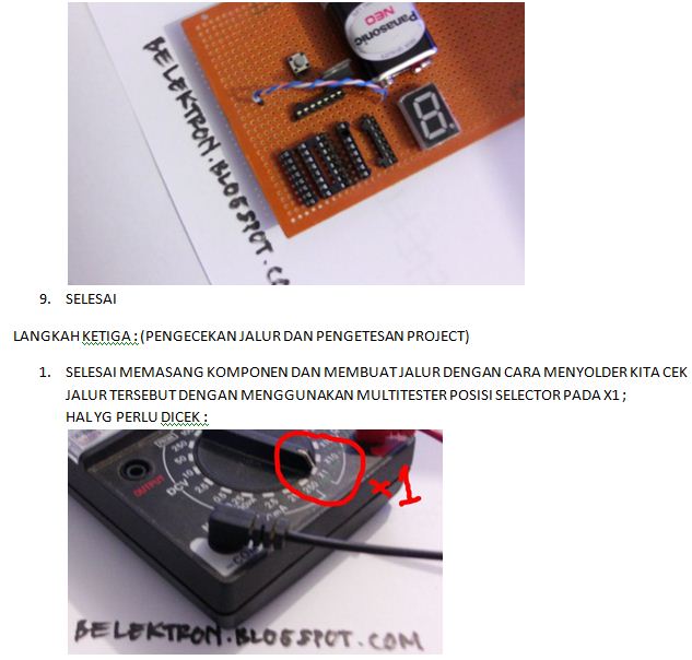 BELAJAR ELEKTRONIKA TUTORIAL MEMBUAT  PROJECT CLOCK 