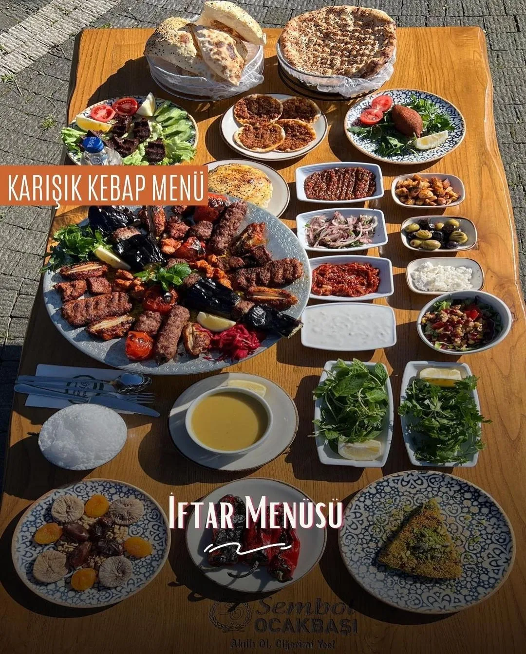 sembol ocakbaşı ramazan iftar menüsü 2023 karışık kebap