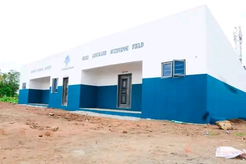  Super Eagles striker, Taiwo Awoniyi constructs modern day dressing room for Kwara school