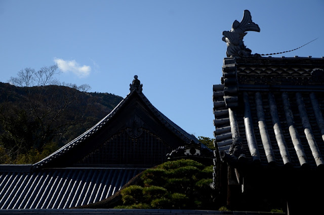 Roof decoration with a fish on top - Ise-shi