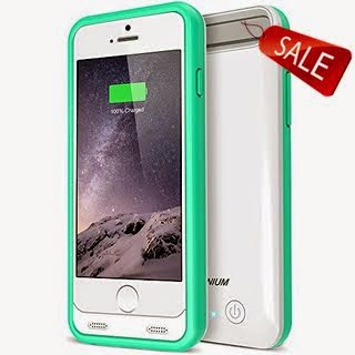 iPhone 6 Battery Case , Trianium Atomic S iPhone Charger iPhone 6 Battery Case (4.7 Inches) [White/Tiffany Blue] - 3100mAh External Portable Charger Protective iPhone 6 Charger Case / iPhone 6 Charging Case Extended Backup Powerbank Battery Pack Cover Case Fit with Any Version of Apple iPhone 6 ...
