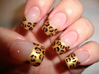 uñas decoradas con motivos de leopardo Dibujos para uñas