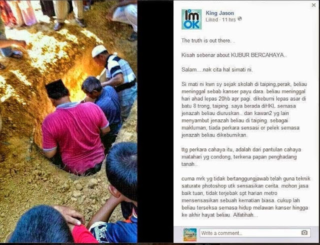 BERITA PALSU KUBUR BERCAHAYA