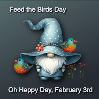 Feed the birds day gnome