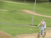 woman on bicycle owned, bicycle fail, bicycle gif fail, bicycle gif