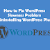 Bagaimana untuk Perbaiki masalah kelambatan WordPress karena mencopot instalasi WordPress Plugin