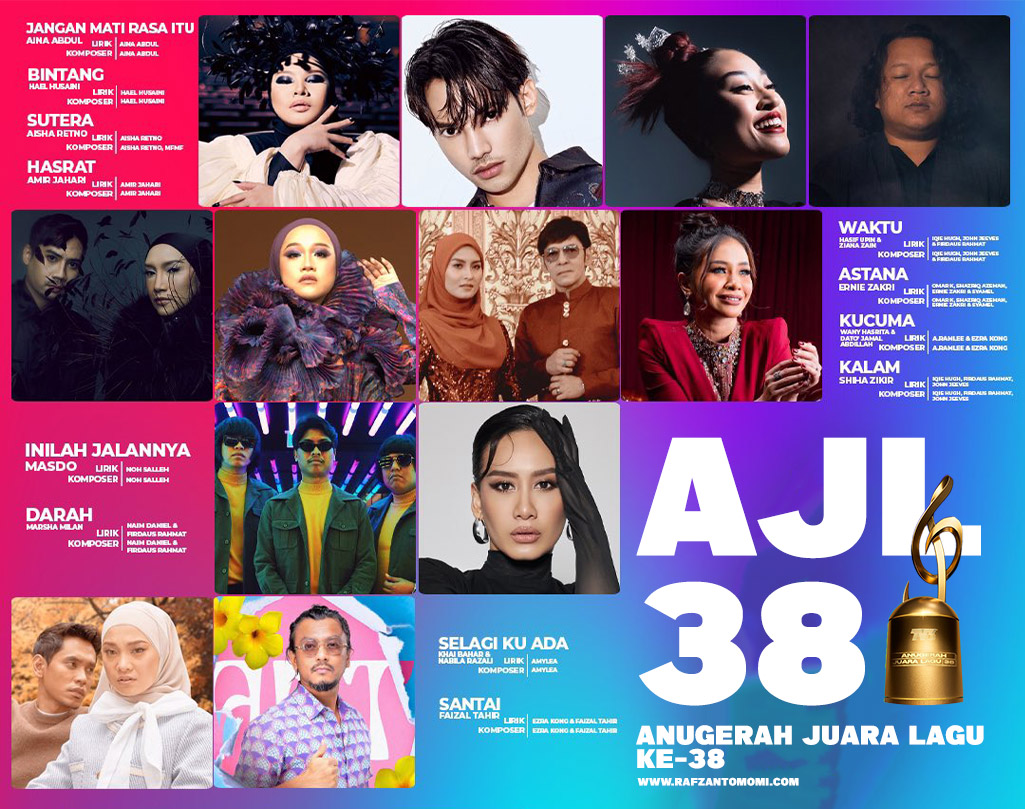 Anugerah Juara Lagu 38 (AJL38) - Senarai Lagu & Keputusan Anugerah Juara Lagu 38