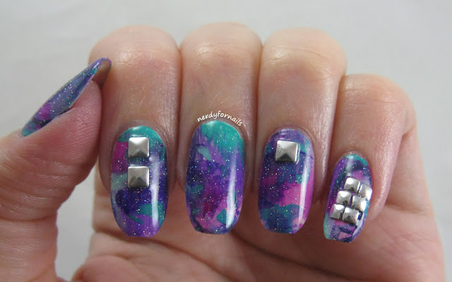 Smoosh Art New Years Nails 2016