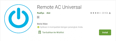 Universal AC Remote (Developer: Raafiya)