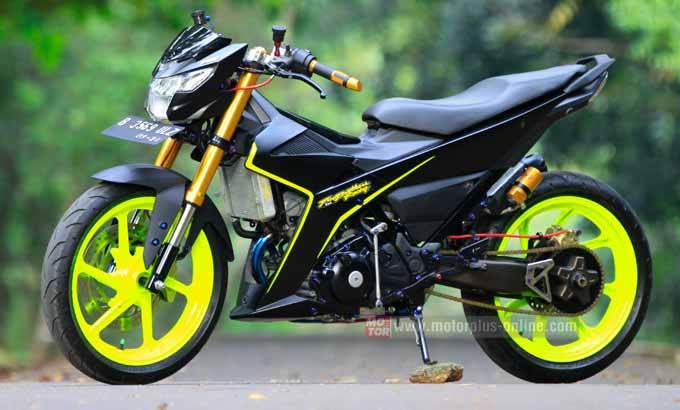 Modifikasi All New Satria Fu 150 Fi dari konsep Trail 