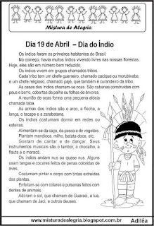 Projeto sobre índio na educação infantil