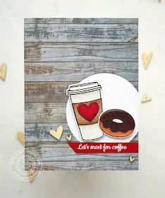 Sunny Studio Stamps: Mug Hugs & Sweet Shoppe Coffee & Donuts card by Vanessa Menhorn.