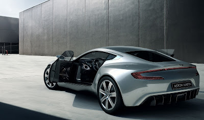 2010 Aston Martin One-77 Rear Angle View