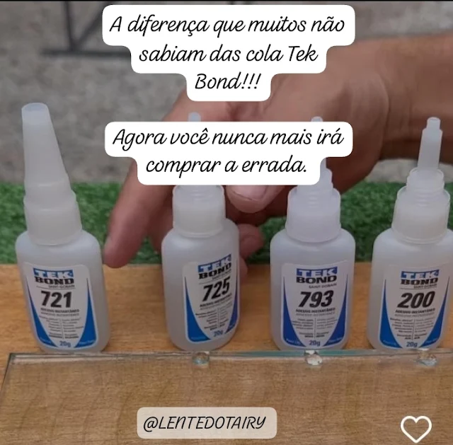 A diferença que muitos não sabiam das cola Tek Bond!!!  Agora você nunca mais irá comprar a errada.