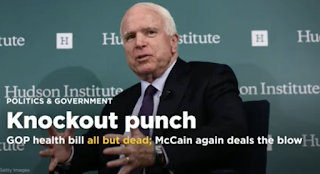 GOP's 'Obamacare' repeal all but dead; McCain deals the blow