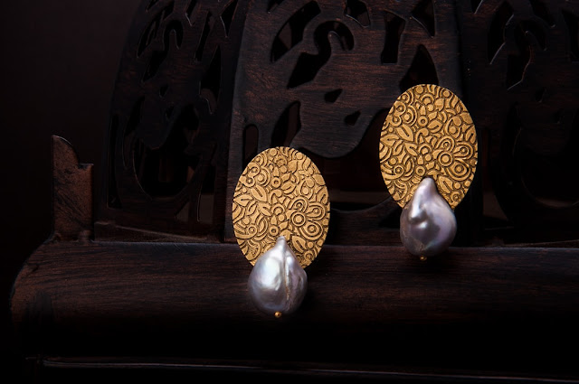 Kundalin Baroque Pearl Earrings