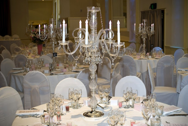 Crystal wedding centerpieces