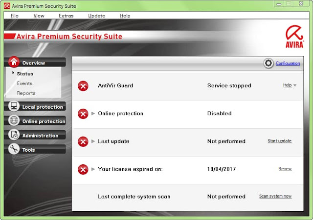 Avira Premium Security Suite 10.0.0.608 - Ikhtisar