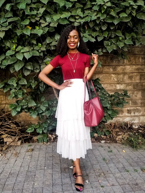 How To Wear A Tiered Tulle Skirt Outfit