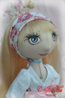 Cloth art doll Anina.