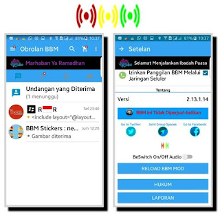 Download BBM Mod Tema THE LEGEND v3.0.0 Based v2.13.1.14 Apk Terbaru