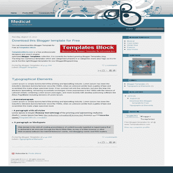 Medical free blogger template converted from wordpress theme to blogger for medical blog