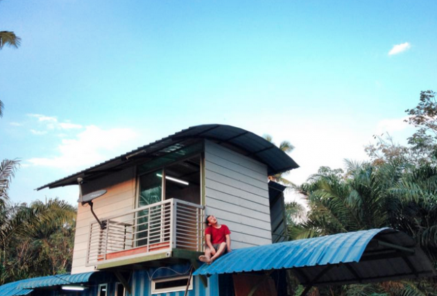 rumah dua tingkat kos rendah