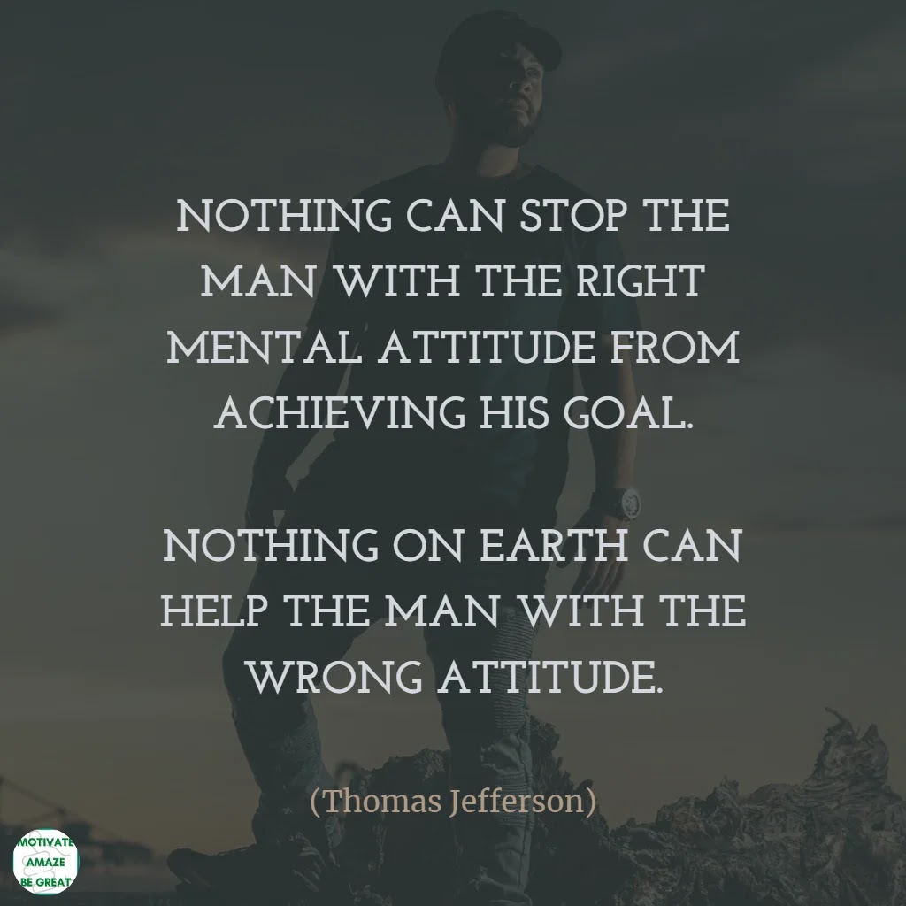 Motivational Thoughts. Thoughts about Attitude. Man with confidence and attitude
