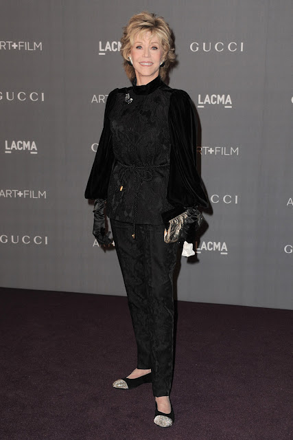 Jane Fonda de negro en la gala LACMA Film + Art