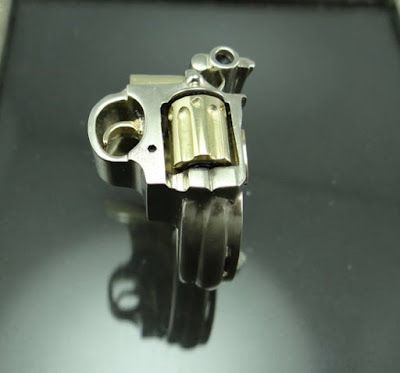 Revolver Ring, Men's Pistol Ring, Handmade Product, AWESOME Gift idea for Enthusiast Ring