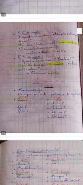 دروس اللغة الفرنسية grammaire conjugaison orthographe  - للسنتين الرابعة و الخامسة إبتدائي