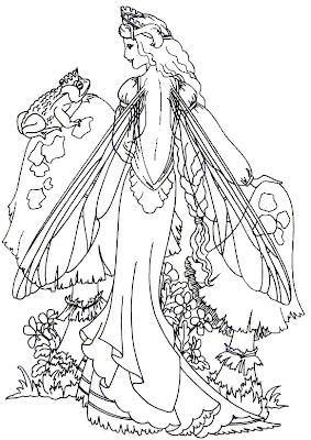 Fairy Coloring Pages on Fairy Coloring Pages