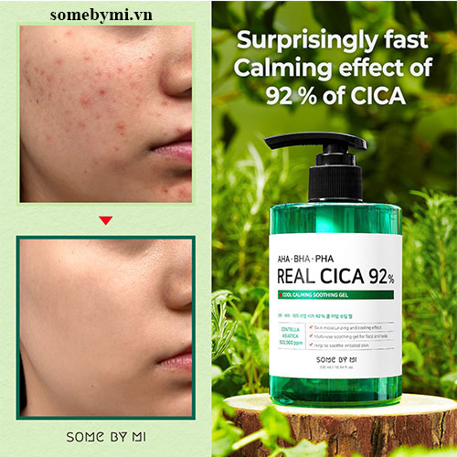 Some By Mi AHA BHA PHA Real Cica 92% Cool Calming Soothing Gel