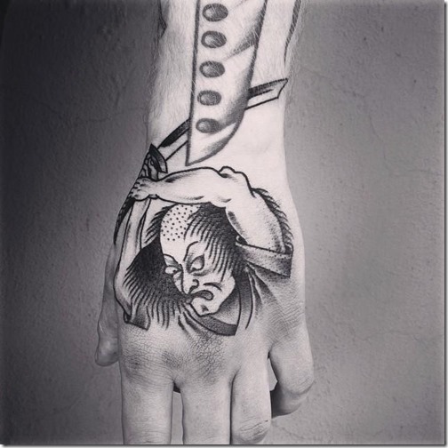 el_noble_guerrero_samurai_en_tonos_de_gris