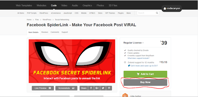 install and customize facebook spiderlink