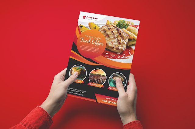 Modern restaurant flyer design