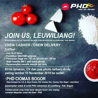 PHD Leuwiliang Bogor, lowongan kerja phd, lowongan kerja bogor, lowongan kerja pertamina